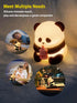 Cute Silicone Panda Night Lights, Rechargeable LED Animal Decor Night Lights for Girls and Boys, Portable Kawaii Lights