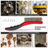 Set-Heavy 10 Inches, (Pack 2-Red) Lavaxon Wire Brush Duty Stainless & Carbon Steel Bristles with Plastic Handle Grip