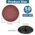 Lainballow 50 3 inch 80 Pcs Sanding Discs, Grit Grinding Pads, R-Type Roll Lock Sandpaper Discs, Quick Change Grinding
