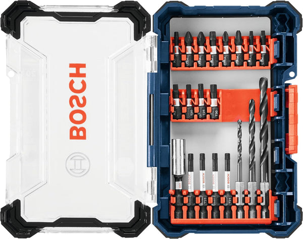 BOSCH DDMS20 20-Piece Custom Case System Set for Assorted Impact Tough Drilling and Driving