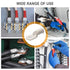 68pcs Battery Cable Ends, 1/0 AWG 1 AWG 8 AWG Tinned Copper Lugs, Heavy Duty Wire Ends with Heat Shrink Tube