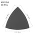 uxcell Triangular Sandpaper Hook and Loop Triangle Sanding Pad Fit 3-1/2" Oscillating Multi-Tool Silicon Carbide for Wet/Dry Use 400 Grit 30pcs