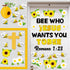 gisgfim Bee Jesus Bulletin Board Decorations, Summer Christian Religious Cutouts, Cross Borders for Sunday School Decor