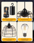 4/6/8 Dimmable Battery Operated Hanging Outdoor Chandelier, H Timer, Bohemian Hanging Shed Gazebo Lights Outdoor