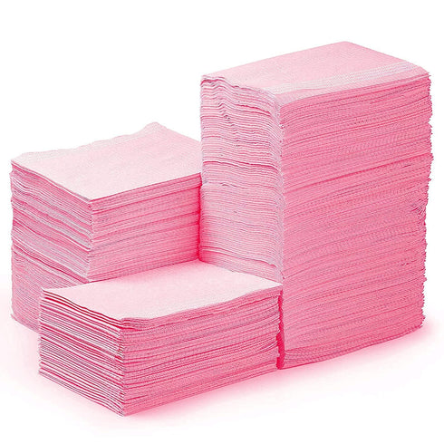 JMU 250 Pack Dental Bibs, Pink Dental Bibs Disposable 3-Ply, Waterproof Tray