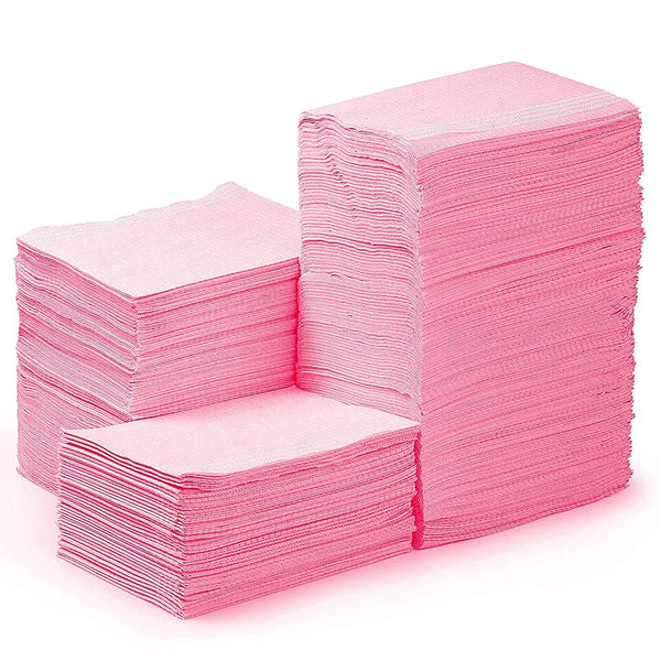JMU 250 Pack Dental Bibs, Pink Dental Bibs Disposable 3-Ply, Waterproof Tray