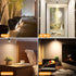 DEDC 6pcs 3000K Dimmer, Closet LED Mini Spot Light, Spotlights with RF Art Picture Lights, Spotlight for Plants Jewelry