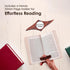 Home Smart Style Wooden Triangle Book Stand & Reading Valet Book Rest with Cup, Phone, Glasses & Pen Holder Thumb Book