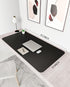 YSAGi Leather Desk Pad Protector, Large Mouse Pad, Non-Slip PU Leather Desk Blotter, Black, 47.2" x 23.6"