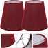 2pcs Bulb Kichvoe Small Clip on Lampshade, Barrel Red Fabric Lamp Shades Clip On for Table Chandeliers Wall Floor Lamp