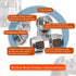 Kinhon Rock #8-32 130pcs 304 Nylon Insert Lock Nuts SAE Stainless Steel Nylon Locknuts Hex Lock Nuts Reusable