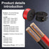 HONENCN 12 2 Pack 300ft-Black 150 150 12 Gauge Electrical Wire Total ft and Red ft Soft Flexible Copper-Clad
