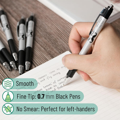Mr. Pen 24 Pack Bible Pens - Black No Bleed Through, Bible Journaling Supplies, Non-Bleed Fine Point