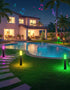 2200K-6500K IP65 4 Pack OUTON Pathway Lights Outdoor, Smart Low Voltage Landscape Lighting with RGB and White, APP