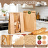 50 Packaging, (50) Funcoo Paper Bread Bags for Homemade Bread, Sourdough Bread Bags Bakery Bags with Window/Tin Tie Tab