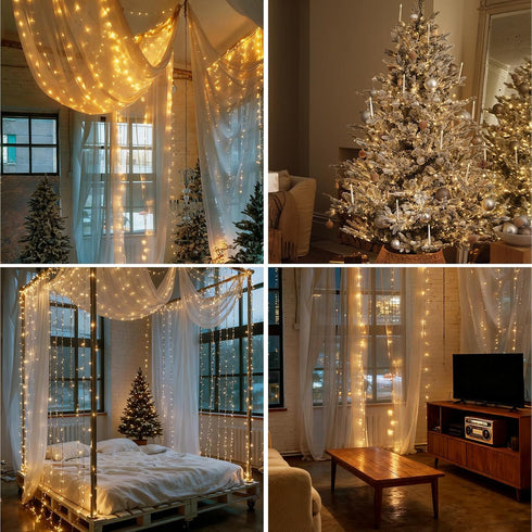 500 42Ft Dailyart Plug in Led Fairy Lights with Remote Fairy Lights with Timer Waterproof for Bedroom Wreath Party