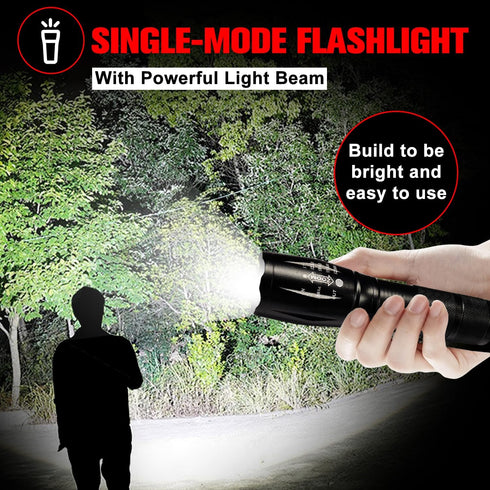 Tactical Flashlights High Lumens 4 Pack, 2000 Lumens Zoomable LED Flashlight, Water Resistant Portable for Home