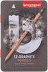 Bruynzeel Expression 12-Piece Graphite Pencils Set in Tin
