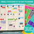 Practical Planner Stickers Value Pack, 48 Sheets, 6 Months of Aesthetic Agenda Stickers for Weekly Planner