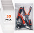 Heavy Duty Zip Bags 5"x8" 6mil Thick 50 Pack - Puncture Resistant Resealable Poly Bags - Great To Store Tools With Sharp Edges, Small Business Packaging Supplies & Home Organisation (5 * 8") by Heefage