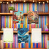 6 Album Chumia Pcs Adjustable Book Stand for Display Bookcase Bookshelf Book Comics Display Holder Manga Stand Easel