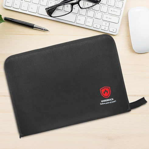 Fireproof Accordion File Organizer, Portable Document Holder for Important Papers, Waterproof Binder for A4