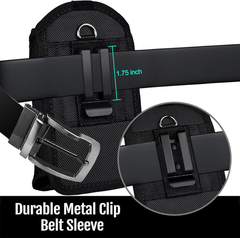 Scanner Holster Handle Series - Thick Quality, Large, Heavy Duty, Sturdy Metal Belt Clip, Durable, Pocket-Friendly