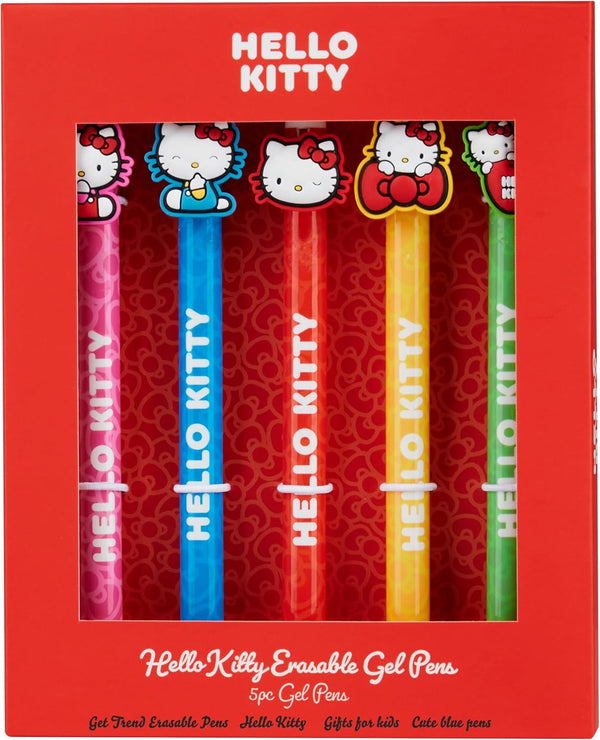 Get Trend Hello Kitty 5pcs Erasable Gel Ink Pens Cute Writing Pens