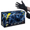 Black Lightning Disposable Exam Gloves, Powder-Free Nitrile, Small, 100-Ct