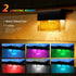 4 Pack Solar Fence Lights, Waterproof LED Super Bright Acrylic Bubbles Step Lights Outdoor for Stair Pool Backyard