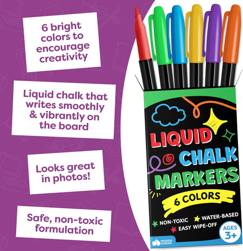 First Day of School Sign Board with Liquid Chalk Markers, 14”x11” Double-Sided & Reusable Back to School Board