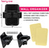 5 1 Combo Slot Broom Holder w/ Self Adhesive Mop Gripper No-Drilling, Wall Mount Tool Organizers For Kitchen, Garage