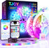 TJOY 100ft Kids Bluetooth LED Strip Lighting, Color Changing Lights for Bedroom, Music Sync RGB LED Light Strip