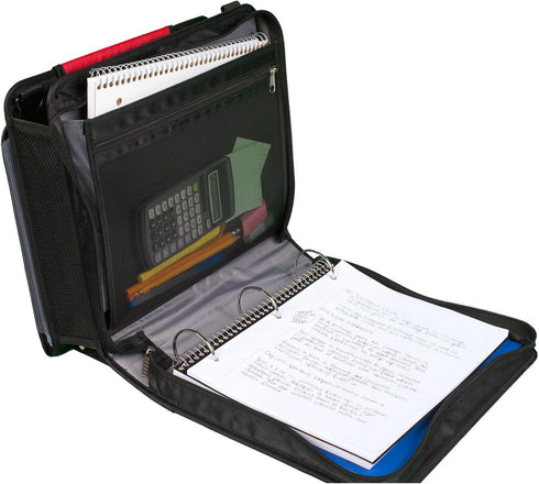 Five Star 2 Inch Sewn Zipper Binder, 3 Ring Binder with 4 Inch Capacity, Assorted Colors, 1 Count