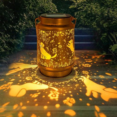 Dog Solar Lanterns Outdoor Waterproof, Dog Gifts for Women Mom Grandma, Hanging