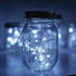 12 Pack 30 Solar Mason Jar Lights, LED Waterproof Lid Light with Hangers (No Jar), Fairy Firefly Outdoor String Lights