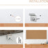 Board2by Cork Board Bulletin Board 24 x 36, White Wood Framed, Large Wall Mounted Notice Pin Board