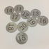 StayMax Metal Round Numbered Key Tags, ID Tags 1.18 Inches (1-10)