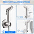 Brushed Nickel Handheld Bidet Sprayer, Muslim Shower Bidet Attachment, Cloth Diaper Toilet Sprayer, Jet Spray