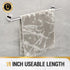 HITSLAM Chrome 19.8 Inch Towel Bar - SUS304 Stainless Steel Bathroom Towel Rack Wall Mounted, Modern Decor