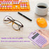 Basic Calculator, Cute Pocket Size Mini Desktop Calculators for School, Office, Home (Purple)