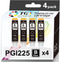 TG Imaging Compatible Ink Cartridge Replacement for Canon 225 Black Ink Cartridge PGI 225 for PIXMA Printers (Black