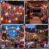 27.8Ft G40 28 Bulbs, 4th 0.6W Red White and Blue Lights String with Shatterproof LED Globe for Memorial Day of July
