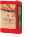 Pentalic 3 x 4 Pocket Sketchbook Traveler Journal, 160 Pages, Red Color