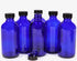 Vivaplex 6 Large 8 oz Empty Cobalt Blue Glass Spray Bottles with Black Trigger Sprayers and Lids
