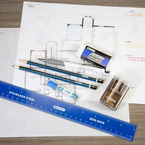 BAZIC Drawing Sketching Pencil Set, Professional Graphite Sketch Kit Pencils for Adults Artists, 6B 5B 4B 3B 2B B HB F