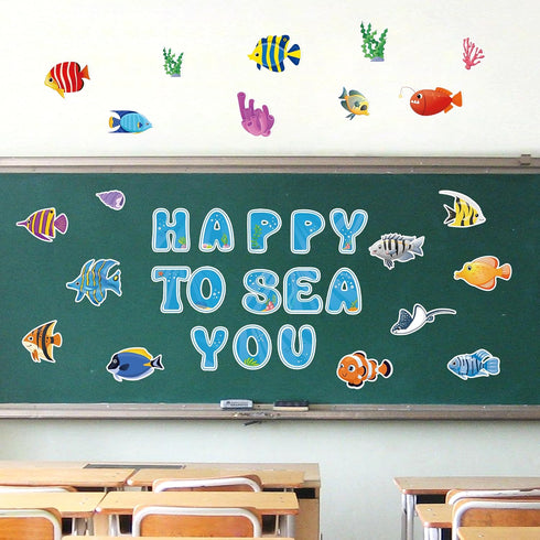 Bulletin Board Decorations Summer Cutouts Under The Sea Beach Classroom Decor for School and Office Supplies