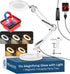 PURAMADOR 10X Magnifying Lamp - Desk Magnifying Glass with Light, Lighted Magnifying Glass