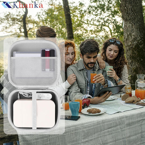 4x6 khanka Hard Case Replacement for HPRT Photo Printer Instant Photo Printer,case only(White)