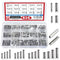 424Pcs Stainless Steel Needle Roller Assembly Set, Slotted Spring Pin and Spring Dowel Tension Roll Pins Assortment